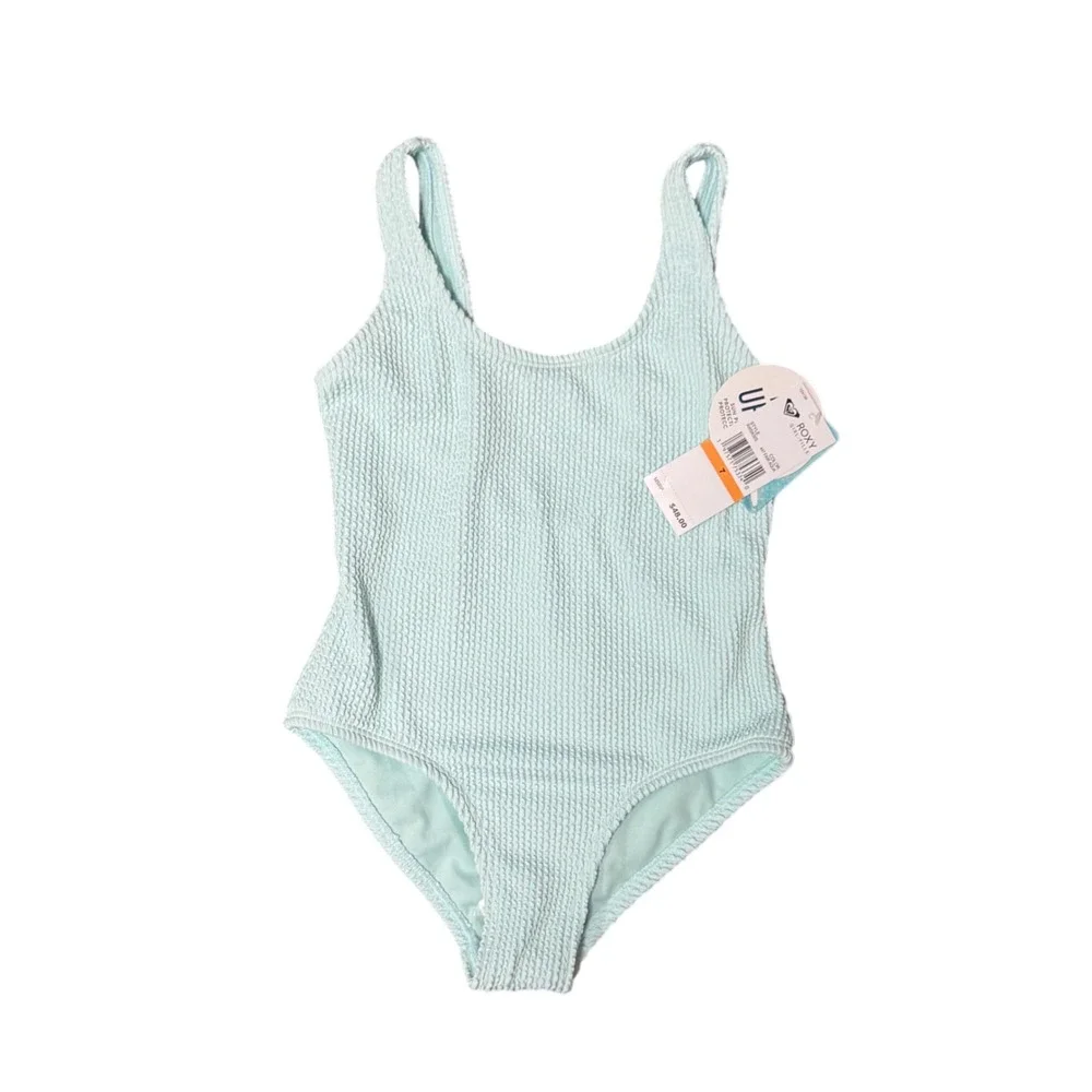 NWT Roxy Girls‎ Mint One-Piece Swimsuit UPF 50+ Size Various Sizes